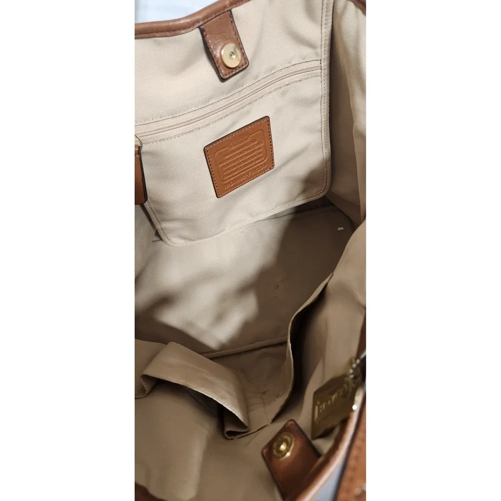COACH New York Hadley F-31334 Hobo Bag Brown Pebbled Leather Shoulder Bag